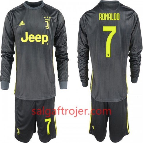 Juventus Fodboldtrøjer Ronaldo 7 Børn 3. sæt 2018/19 Langærmet Juventus Fodboldtrøjer Ronaldo 7 Børn 3. sæt 2018/19 Langærmet